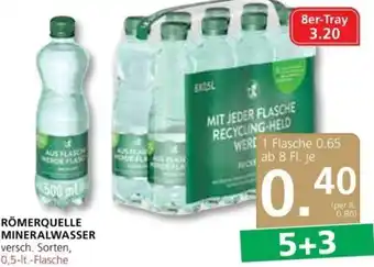 Spar Römerquelle Mineralwasser 0,5 lt Angebot