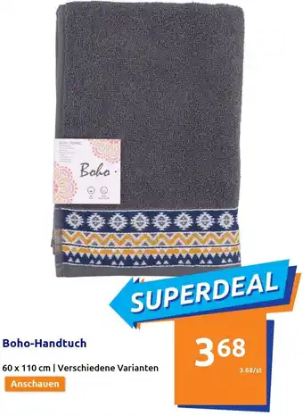 Action Boho-Handtuch 60 x 110 cm Angebot