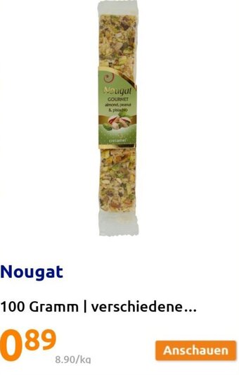 Action Nougat 100 Gramm Angebot