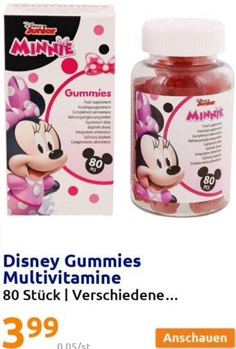 Action Disney Gummies Multivitamine Angebot