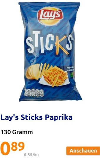 Action Lay's Sticks Paprika 130 Gramm Angebot