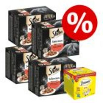 Zooplus 48 x 85 g sheba frischebeutel + 12 x 60 g dreamies katzensnacks zum sonderpreis! Angebot