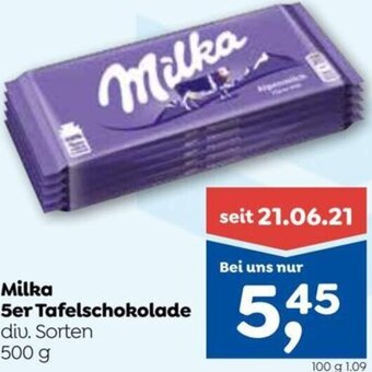 ADEG Milka 5er Tafelschokolade 500 g Angebot