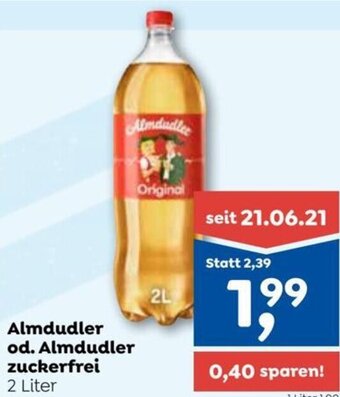 ADEG Almdudler od. Almdudler Zuckerfrei 2 Liter Angebot