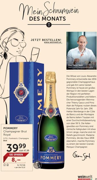 Interspar Pommery Champagner Brut Royal 0,75L Angebot
