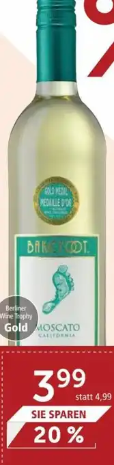 Interspar Barefoot Moscato 0,75L Angebot