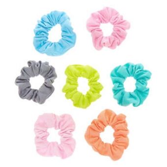 Claire's Small pastel rainbow hair scrunchies - 7 pack Angebot