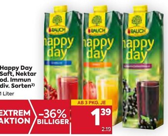 Billa Happy Day Saft, Nektar od. Immun 1 Liter Angebot