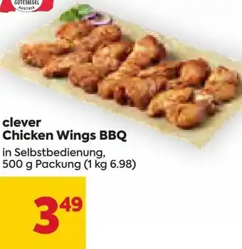Billa clever Chicken Wings BBQ 500 g Angebot
