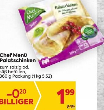 Billa Chef Menü Palatschinken 360 g Angebot