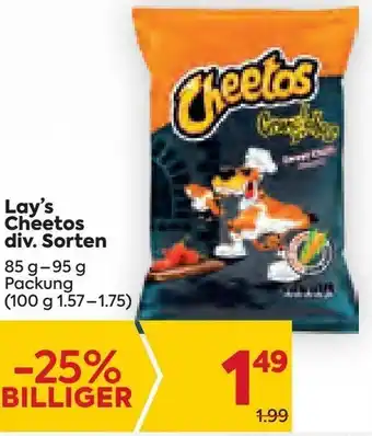 Billa Lay's Cheetos 85 g-95 g Angebot