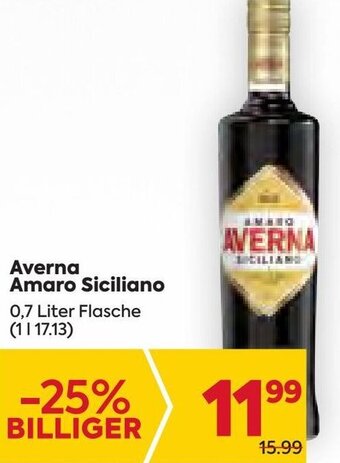 Billa Averna Amaro Siciliano 0,7 Liter Angebot