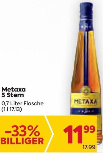 Billa Metaxa 5 Stern 0,7 Liter Angebot