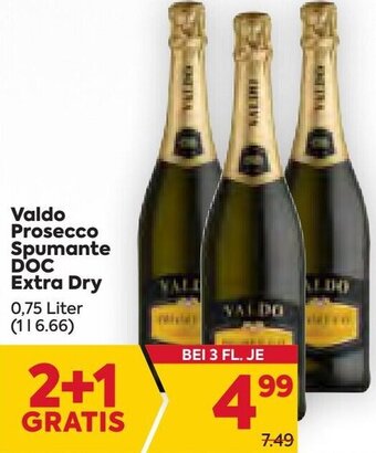 Billa Valdo Prosecco Spumante DOC Extra Dry 0,75 Liter Angebot