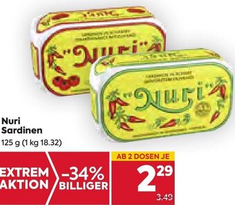 Billa Nuri Sardinen 125 g Angebot