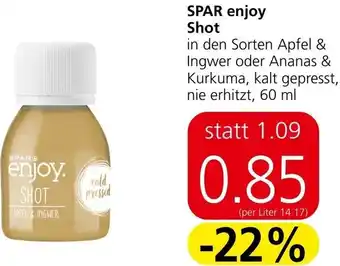 Spar Spar Enjoy Shot 60 ml Angebot