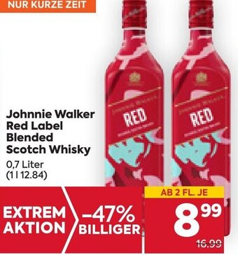 Billa Johnnie Walker Red Label Blended Scotch Whisky 0,7 Liter Angebot