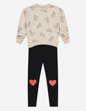 Takko Mädchen - set aus sweatshirt und leggings - glitzerprint Angebot