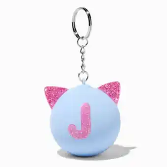 Claire's Initial cat ears stress ball keychain - j Angebot