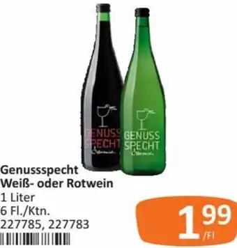 Kastner Genussspecht Weiß-oder Rotwein 1 Liter Angebot