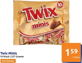 Action Twix Minis 227 Gramm Angebot