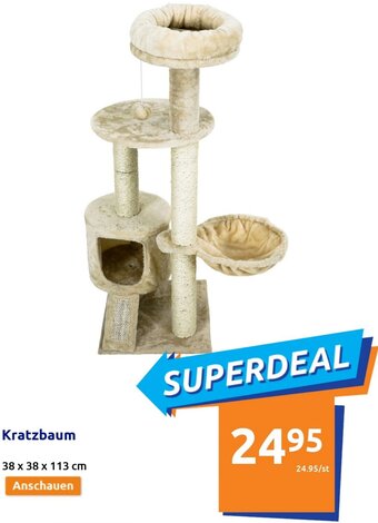 Action Kratzbaum 38 x 38 x 113 cm Angebot
