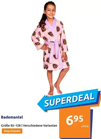 Action Bademantel 92-128 Angebot