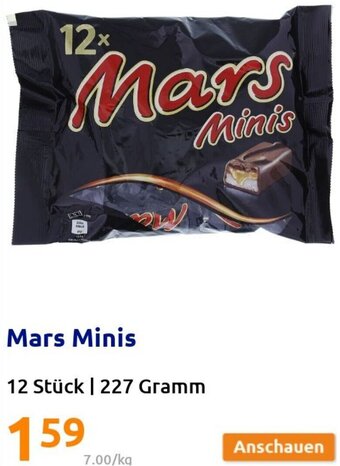 Action Mars Minis 227 Gramm Angebot