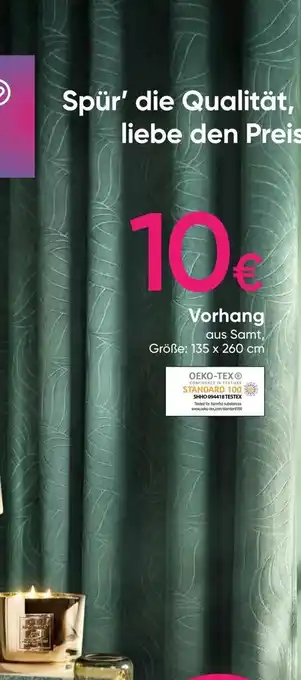 Pepco Vorhang 135 x 260 cm Angebot
