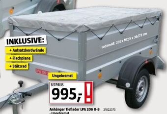 Bauhaus Pkw-anhänger lpa 206 u-b Angebot