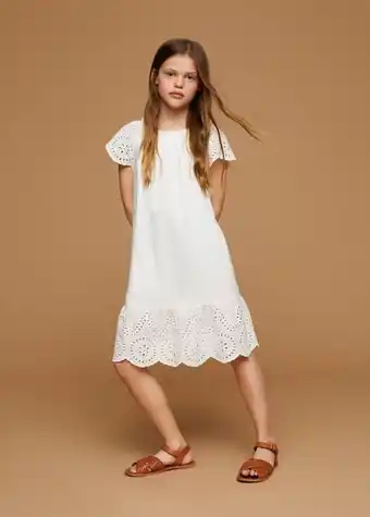 Mango Kleid mit lochstickerei Angebot