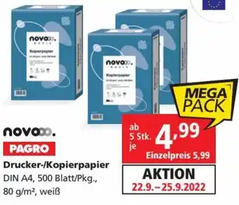 Pagro Diskont novooo Drucker-/Kopierpapier Angebot