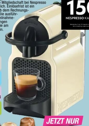 Red Zac Nespresso kaffeemaschine en 80.cw inissia vanilla cream Angebot