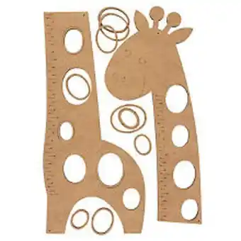 Buttinette Mdf messlatte "giraffe", 114 cm Angebot