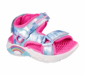Rainbow racer sandal - summer sky
