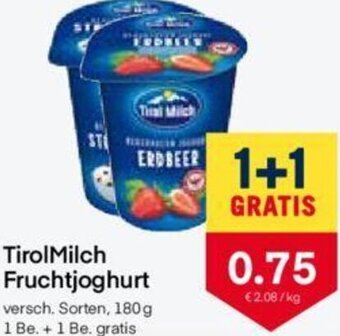 MPreis TirolMilch Fruchtjoghurt 180g Angebot