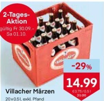 MPreis Villacher Märzen 20 x 0.5L Angebot