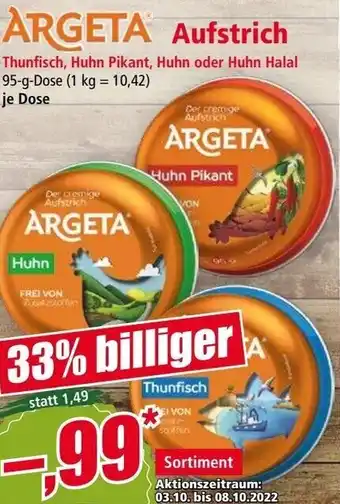 Norma Argeta Aufstrich 95 g Angebot