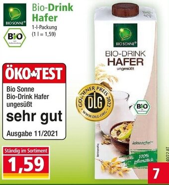 Norma Bio-Drink Hafer Angebot
