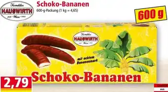 Norma Hauswirth Schoko-Bananen 600 g Angebot