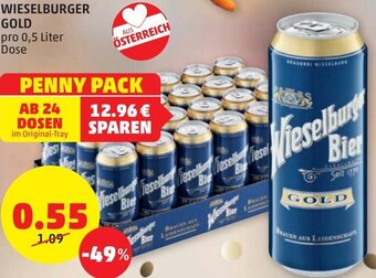 PENNY Wieselburger Gold 0,5 Liter Angebot