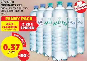 PENNY Vöslauer Mineralwasser 1 Liter Angebot