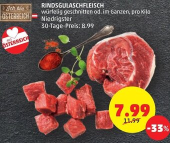 PENNY Rindsgulaschfleisch Angebot