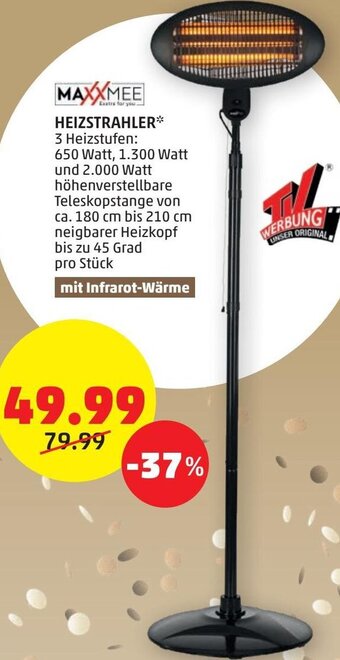 PENNY Maxxmee Heizstrahler Angebot