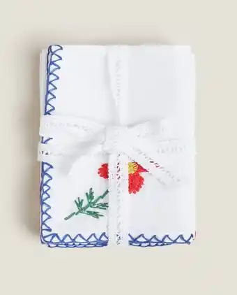 ZARA HOME Handtuch mit blumenstickerei (3er-pack) Angebot