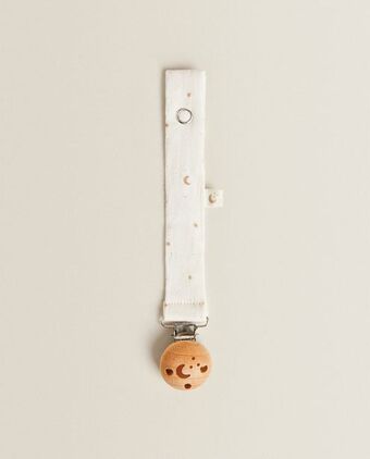 ZARA HOME Schnullerclip aus holz mit gazeband Angebot