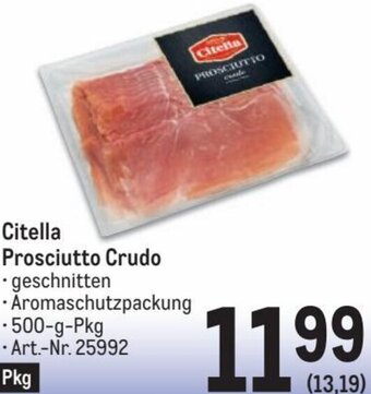 Metro Citella Prosciutto Crudo 500 g Angebot