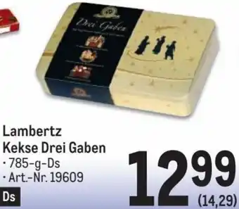 Metro Lambertz Kekse Drei Gaben 785 g Angebot