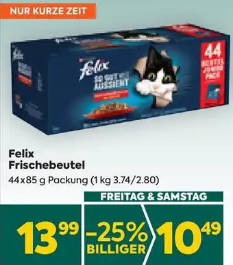 Billa Felix Frischebeutel 44 x 85 g Angebot
