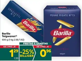 Billa Barilla Teigwaren 500 g Angebot